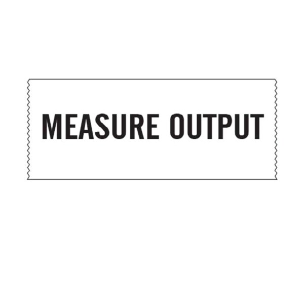 Printed Chart Tape - Measure Output